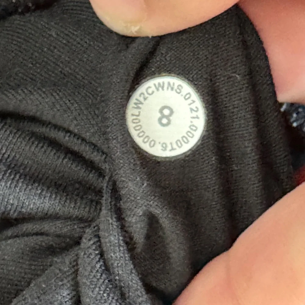 Lululemon Energy Sports Bra Simultaneous Jacquard Black Vapor Women's Size 8 A